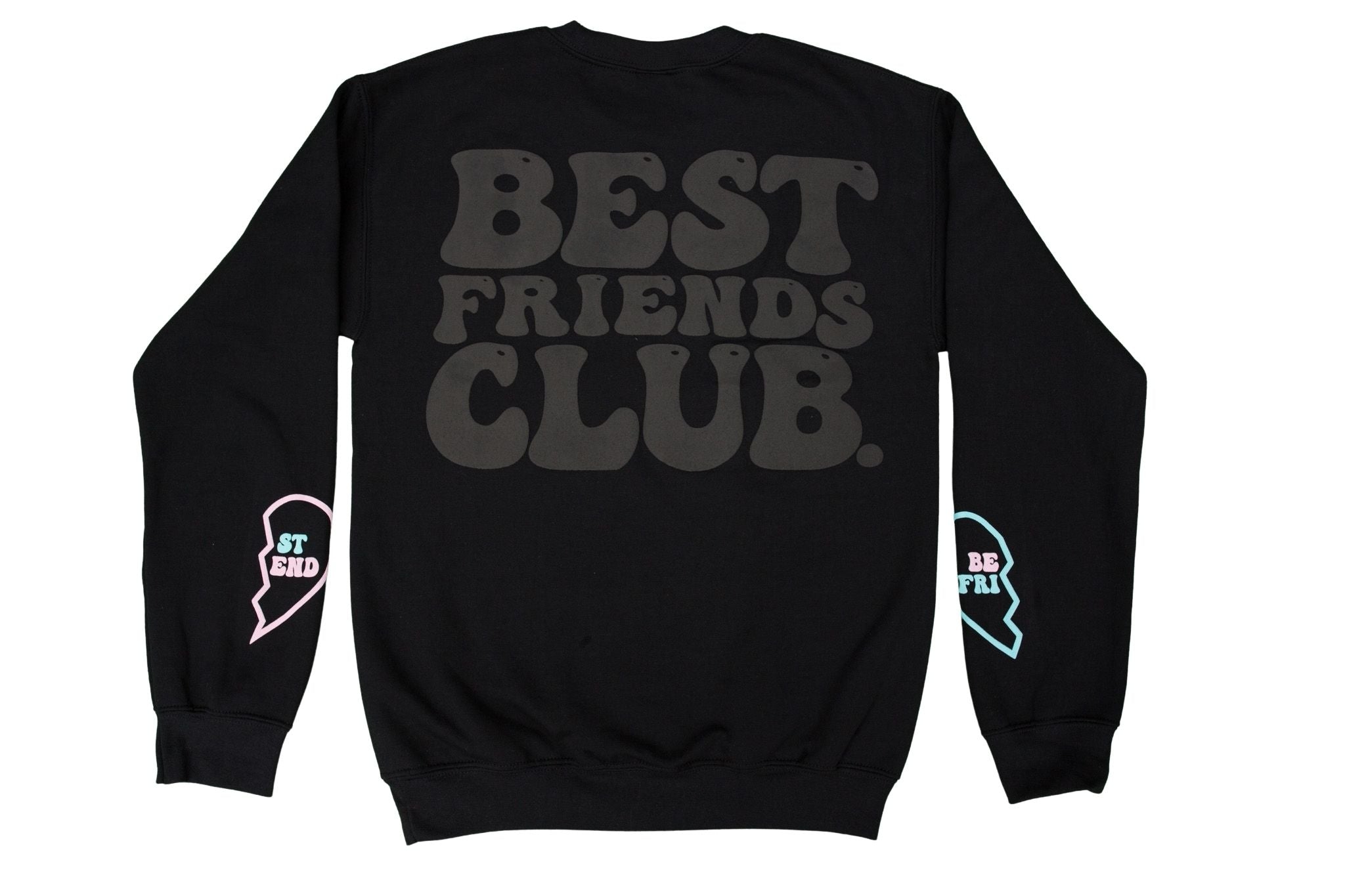Best Friends Club Crewneck BLACK Card Wear